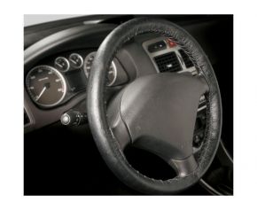 Autóhuzatok BŐRBŐL KÉSZÜLT KORMÁNYHUZAT car classic, KÜLSŐ ÁTMÉRŐJE 36-38 CM