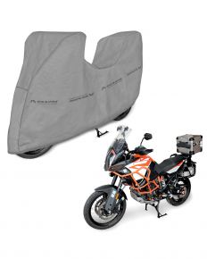Védőponyva motorkerékpárhoz Optimal Garage Adventure box, 215–245 cm, szürke