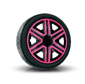 Dísztárcsa RENAULT 14", ACTION DOUBLECOLOR pink és fekete 4 db