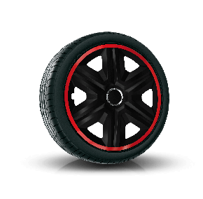 Dísztárcsa MITSUBISHI 16", FAST LUX piros-fekete 4 db