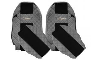 Méretre szabott ELEGANCE Q autóüléshuzatok MERCEDES ACTROS MP 2 (01.2003-12.2006) modellhez - szürke