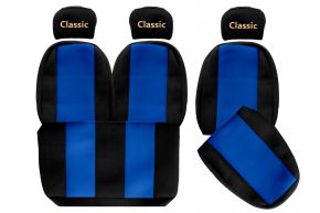 Méretre szabott CLASSIC üléshuzatok MAN L2000 modellhez (01.1994-12.2005) - kék