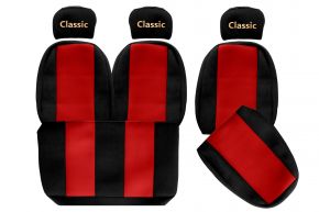 Méretre szabott CLASSIC üléshuzatok MAN L2000 modellhez (01.1994-12.2005) - piros