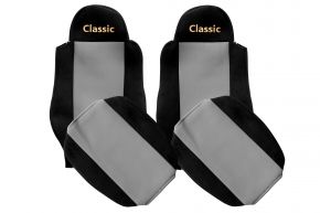 Méretre szabott CLASSIC üléshuzatok MAN TGL modellhez (01.2005-12.2012) - utasöv az ülésen kívül - szürke