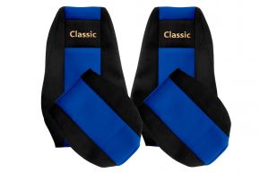 Méretre szabott CLASSIC üléshuzatok RENAULT PREMIUM II modellhez (01.2005-12.2013) - integrált fejtámlák - kék