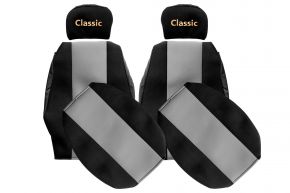 Méretre szabott CLASSIC üléshuzatok RENAULT MAGNUM INTEGRAL modellhez (01.1997-12.2001) - állítható fejtámlák - szürke