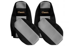 Méretre szabott CLASSIC üléshuzatok VOLVO FH 4 modellhez (01.2013-12.2019) - szürke
