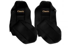 Méretre szabott CLASSIC üléshuzatok MAN TGX modellhez (01.2007-03.2020) - ISRI vezetőülés - fekete