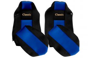 Méretre szabott CLASSIC üléshuzatok MAN TGX modellhez (01.2007-03.2020) - ISRI vezetőülés - kék