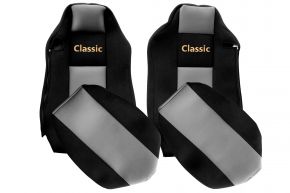 Méretre szabott CLASSIC üléshuzatok MAN TGX modellhez (01.2007-03.2020) - ISRI vezetőülés - szürke