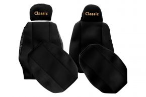 Méretre szabott CLASSIC üléshuzatok SCANIA G modellhez (01.2013-12.2016) - eltérő fejtámlák - fekete