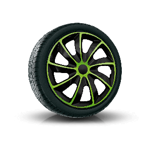 Dísztárcsa SEAT 14", QUAD BICOLOR zöld 4 db