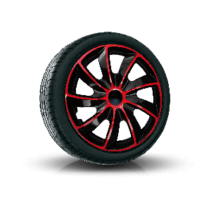 Dísztárcsa SUZUKI 16", QUAD BICOLOR piros 4 db