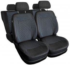 ROYAL univerzális textil autó üléshuzat sötétszürke, kompatibilis Chevrolet Lacetti