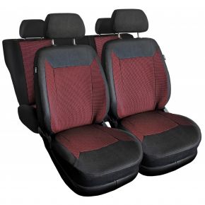 ROYAL univerzális textil autó üléshuzat piros, kompatibilis Chevrolet Lacetti