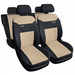 RS univerzális textil autó üléshuzat bézs, kompatibilis Chevrolet Lacetti