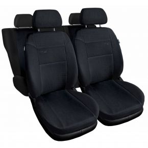 RS univerzális textil autó üléshuzat fekete, kompatibilis Chevrolet Lacetti