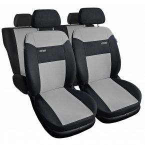 RS univerzális textil autó üléshuzat világosszürke, kompatibilis Chevrolet Lacetti