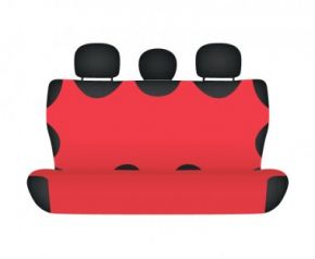 Autóhuzatok Citroen ZX Univerzális huzatok SHIRT COTTON hátsó díványra való huzat piros