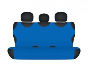Autóhuzatok Citroen AX Méretezett huzatok SHIRT COTTON hátsó díványra való huzat kék