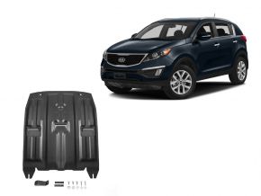 Acél motor- és sebváltóvédő-burkolat Kia Sportage 2WD/4WD 2,0MPI; 2WD/4WD 2,0CRDI; 2WD/4WD 1,6T (177hp) 2016-