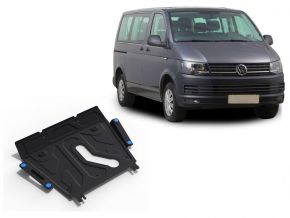 Acél motor- és sebváltóvédő-burkolat Volkswagen  T5 (Caravelle; Multivan; Transporter) minden motorhoz illeszkedik 2003-2010, 2010-2015, 2015-