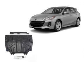 Acél motor- és sebváltóvédő-burkolat Mazda 3 1,5; 1,6; 2,0 2013-