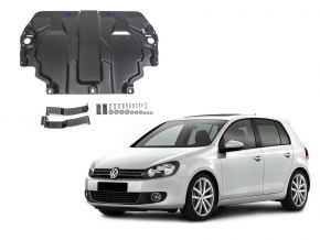 Acél motor- és sebváltóvédő-burkolat Volkswagen  Golf VI minden motorhoz illeszkedik 2009-2013