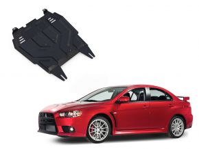 Acél motor- és sebváltóvédő-burkolat Mitsubishi Lancer X 1,5; 1,8; 2,0 2007-2016