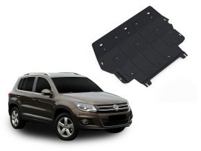 Acél motor- és sebváltóvédő-burkolat Volkswagen Tiguan 2,0TSI; 2,0TDI 2008-2011; 2011-2016