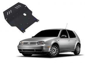 Acél motor- és sebváltóvédő-burkolat Volkswagen Golf IV minden motorhoz illeszkedik 1998-2005