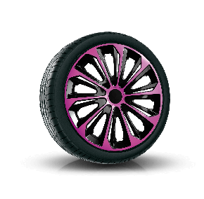 Dísztárcsa KIA 15", STRONG DUOCOLOR pink és fekete 4 db