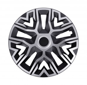 Dísztárcsa PEUGEOT 15", THE BEST ezüst-fekete, 4db
