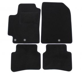 Méretpontos velúr autószőnyeg készlet Kia Rio 2017- számára (4 db)