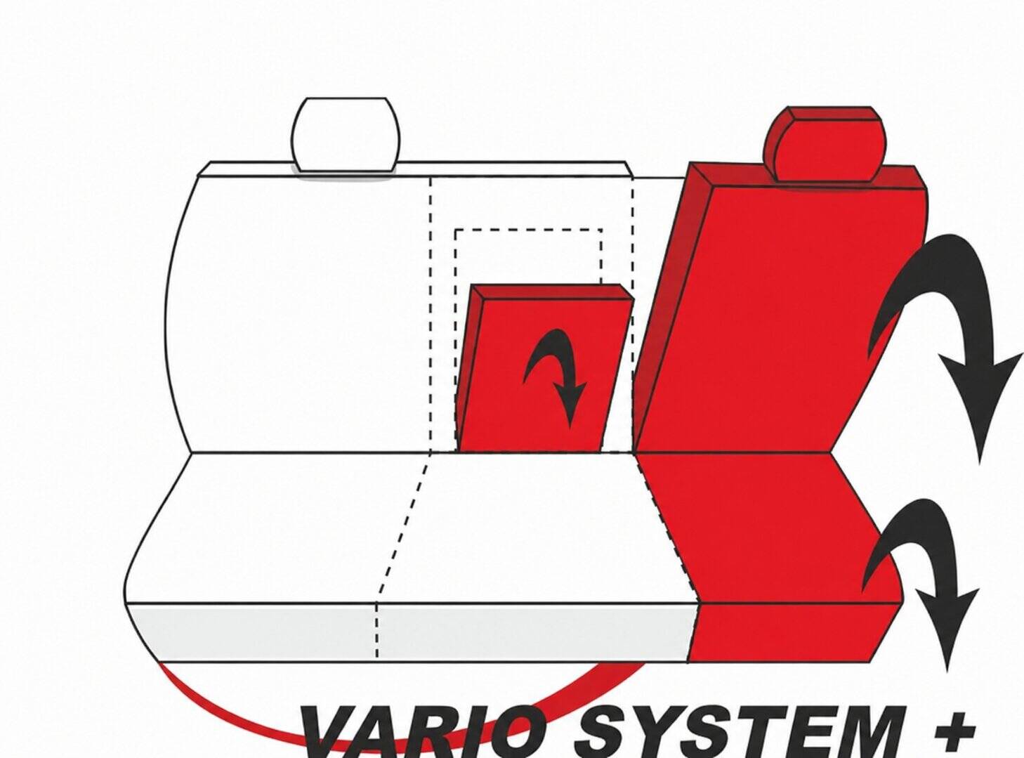 VARIO+ rendszer RS hátsó üléspadhoz