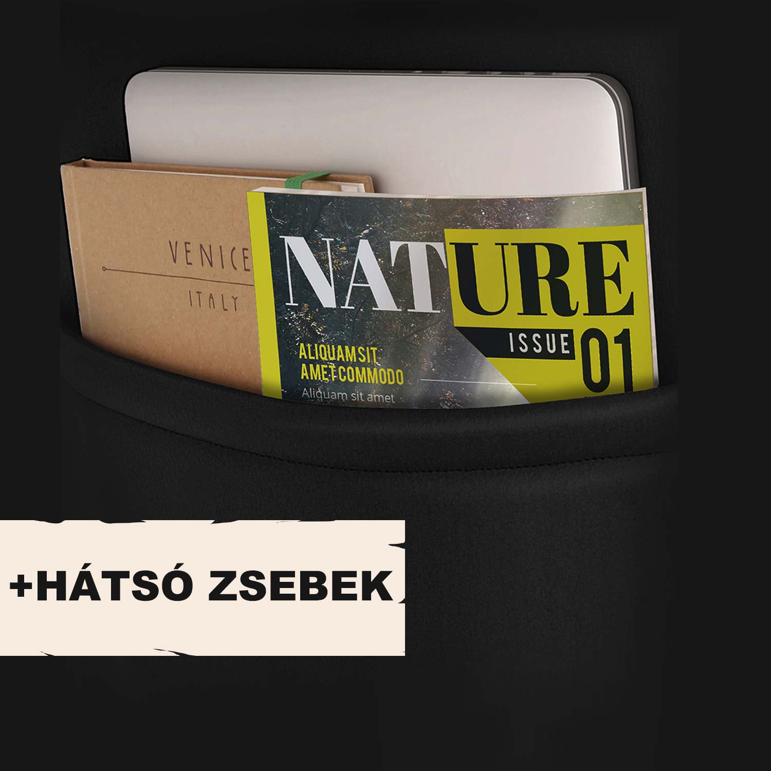 Hátsó tárolózsebek a Beirut autóüléshuzatokon