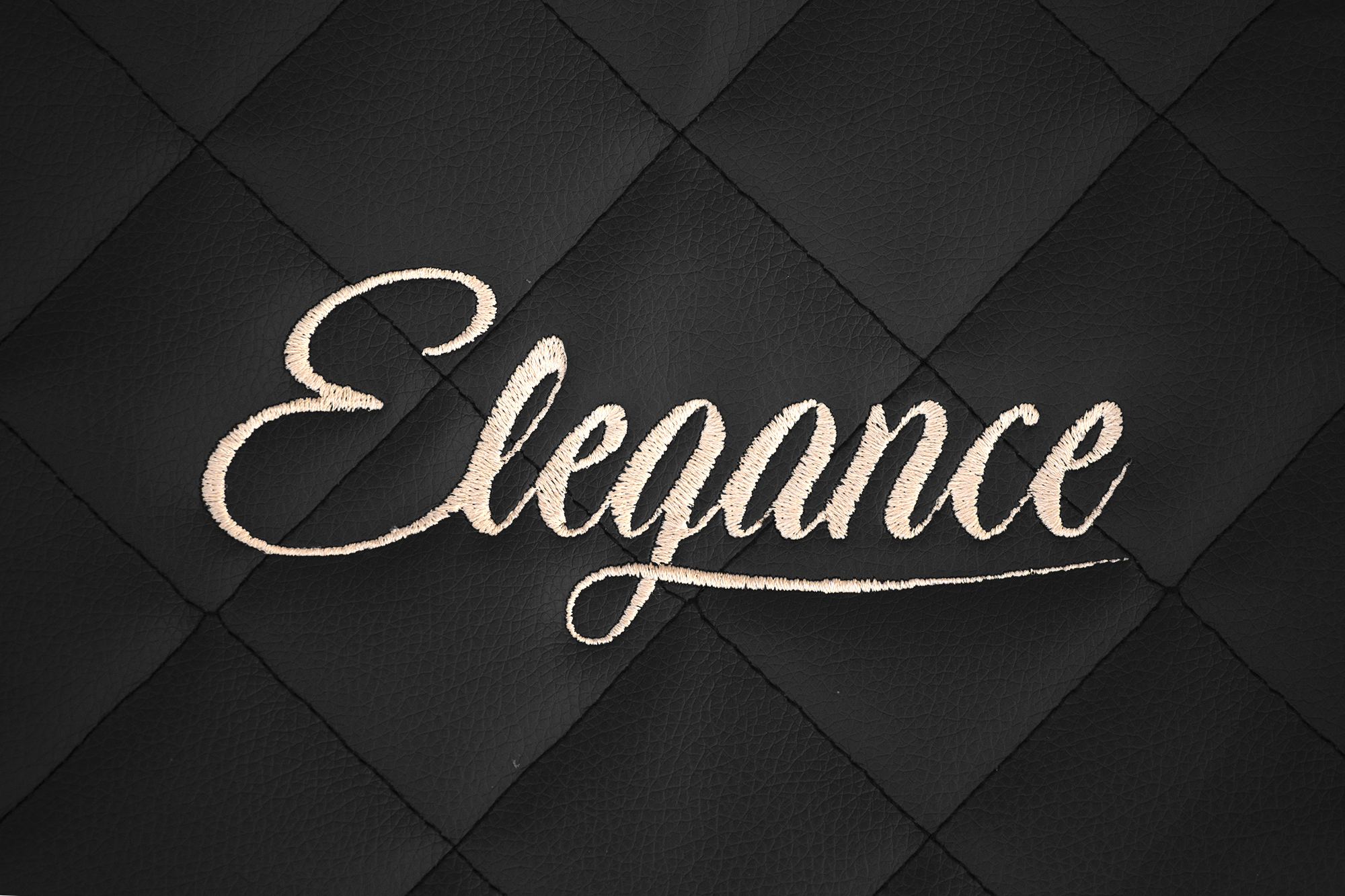 Az Elegance hímzés részlete: Fekete