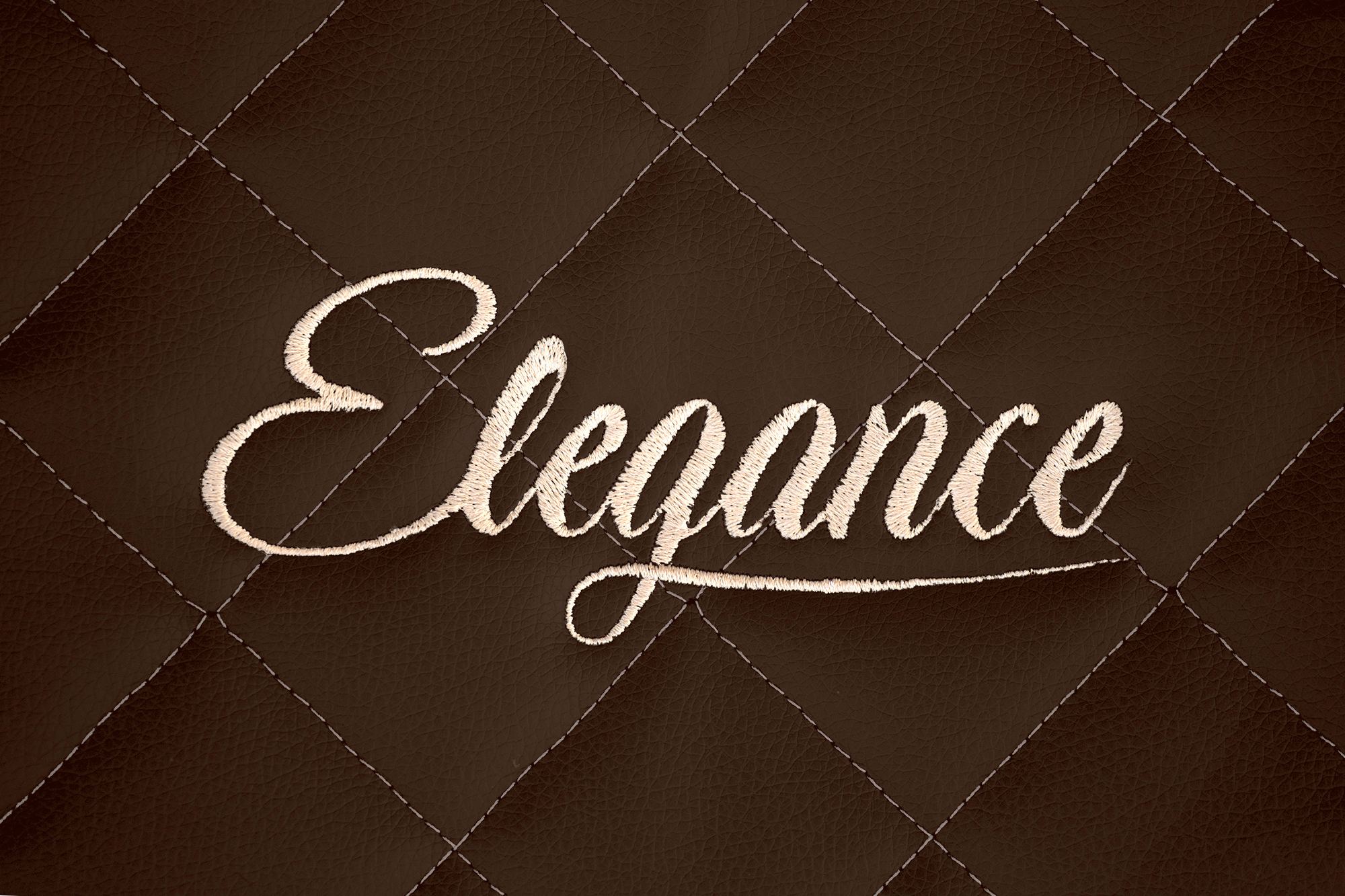 Az Elegance hímzés részlete: Barna