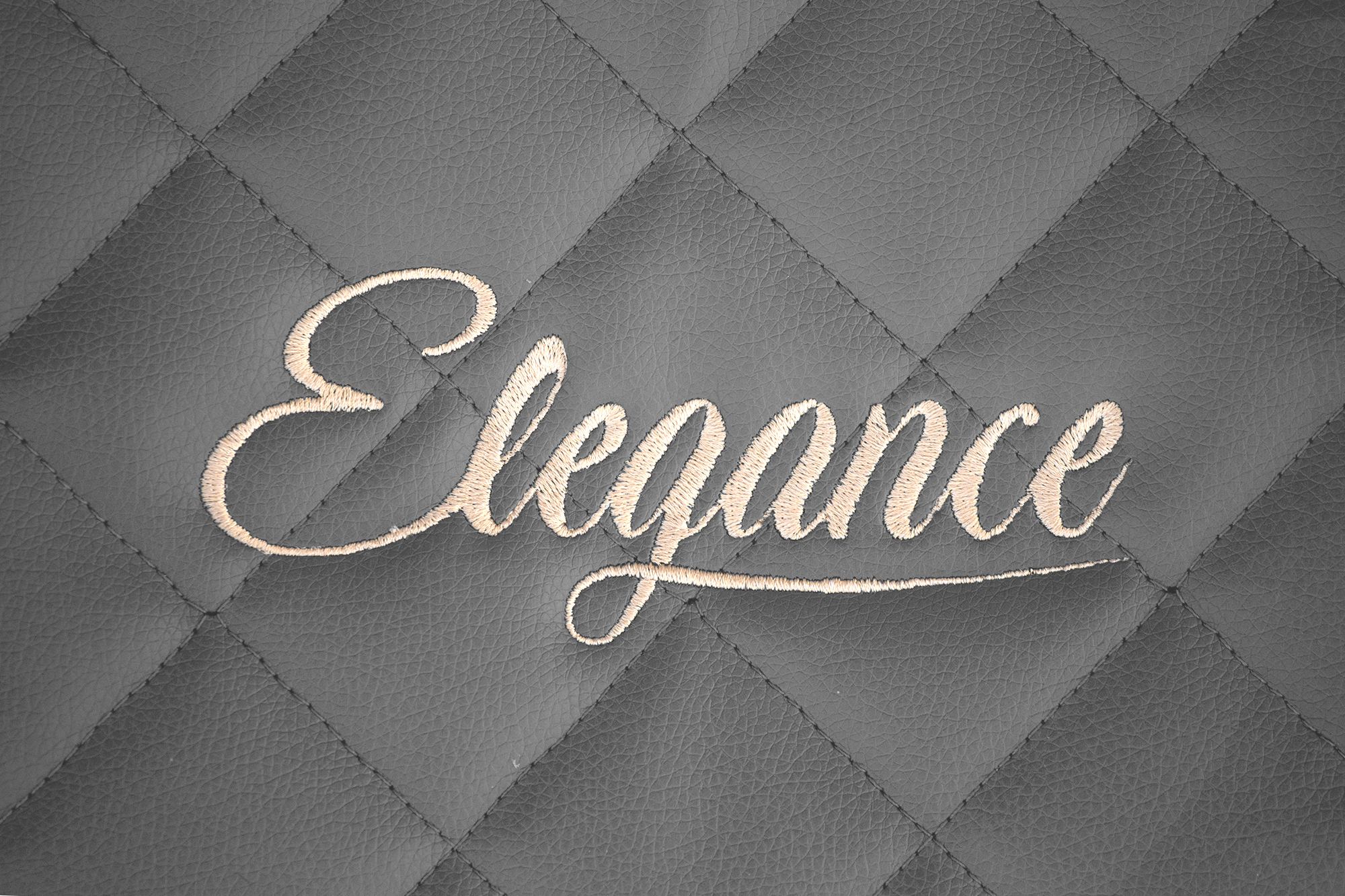 Az Elegance hímzés részlete: Szürke